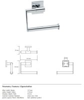 Toilettenpapierhalter ohne Abdeckung - Mateo