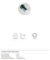 Single Hook Round – Matero Collection, Polished Chrome