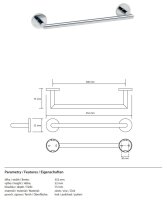 Handtuchhalter 300 mm – Mateo