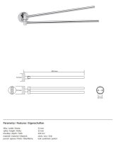 Double Swivel Towel Holder – Mateo Collection (Round Mount)