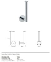 Ersatz‑Toilettenpapierhalter Mateo