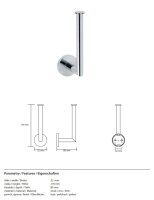 Ersatz‑Toilettenpapierhalter Mateo