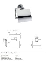 Papierrollenhalter mit Abdeckung Mateo 2