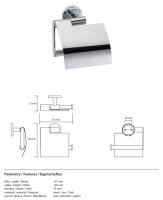 Toilettenpapierhalter mit Abdeckung – Mateo