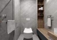 Schwarze Ersatzbürstenkopf für Toilettenbürsten Mateo