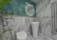 Ersatz Toilettenbürste schwarz Mateo