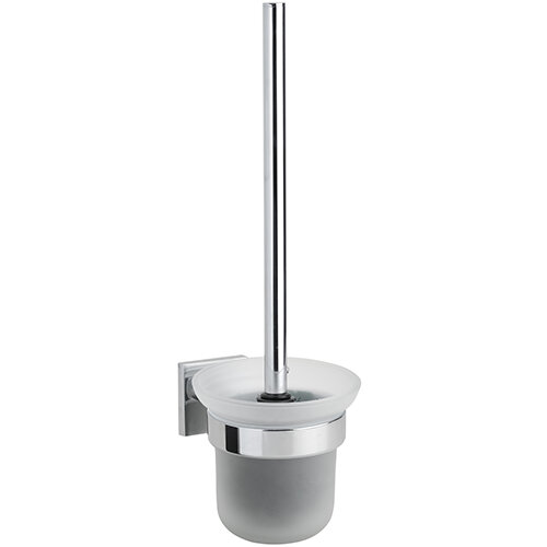 Three-piece Set Mateo Square with WC Brush Holder, Hook and Toilet Paper Holder