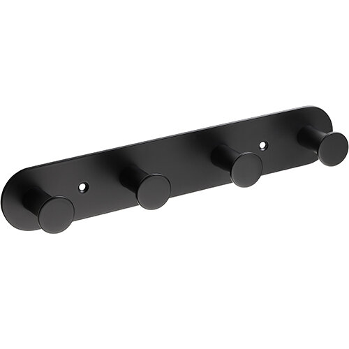 Hakenleiste mit 4 Handtuchhaken Basic schwarz