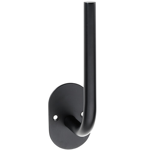 Spare Toilet Paper Holder Oval – Screw Mount – Black