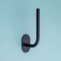 Spare Toilet Paper Holder Oval – Screw Mount – Black