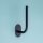 Spare Toilet Paper Holder Oval – Screw Mount – Black