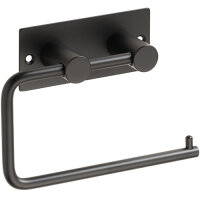 Toilettenpapierhalter ohne Deckel Basic Schwarz