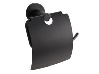 Corby Toilet Paper Holder with Cover Harrogate - Black
