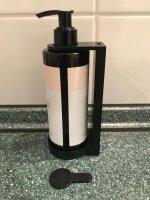 Wandhalter für 300 ml Pumpspender – Schwarz