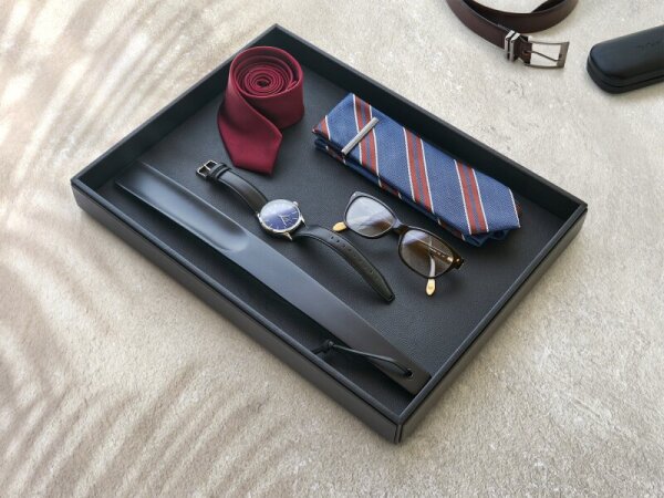 Corby Highland Kleiderschrank-Organizer – Kompakt, Schwarz