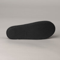 Hotelhausschuhe BASIC in Schwarz, offen, mit rutschfester Sohle, 30 cm