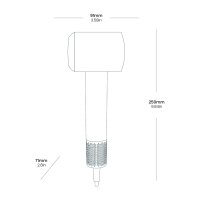 AirJet Hochgeschwindigkeits-Haartrockner mit bürstenlosem Motor und Wandhalterung