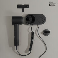 AirJet Hochgeschwindigkeits-Haartrockner mit bürstenlosem Motor und Wandhalterung