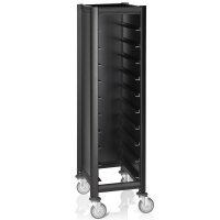 Tray Trolley for 10 Trays, black