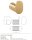 Kleiderhaken Lumina – Messing & Edelstahl, Matte PVD Champagnegold