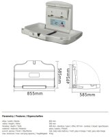 Foldable Baby Changing Station – Grey