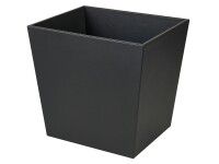 Highland Dual Quadratischer Abfallbehälter mit Metalleinsätzen – Schwarz