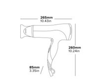 Corby Chester 1800 W Haartrockner in Schwarz mit Spiralkabel