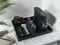 Corby Buxton Bamboo Große Minibar-Tablett, Schwarz