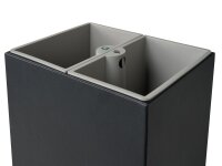 Highland Dual Square Bin with Plastic Inserts