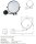 Wall-Mounted Cosmetic Mirror Ø 200 mm, Black
