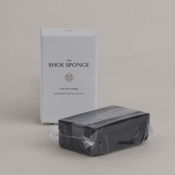 Luxury White Shoe Shine Sponges – 250 Pieces in Paper Box