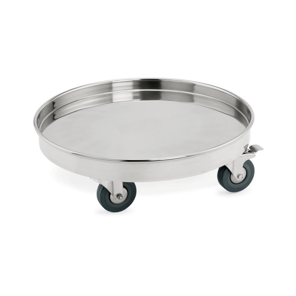 Abfallbehälter, Ø 43 cm, Chromnickelstahl