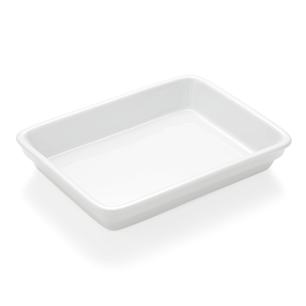 Compartment Tray Set, 23.5 × 17.5 cm, Set of 3, Porcelain