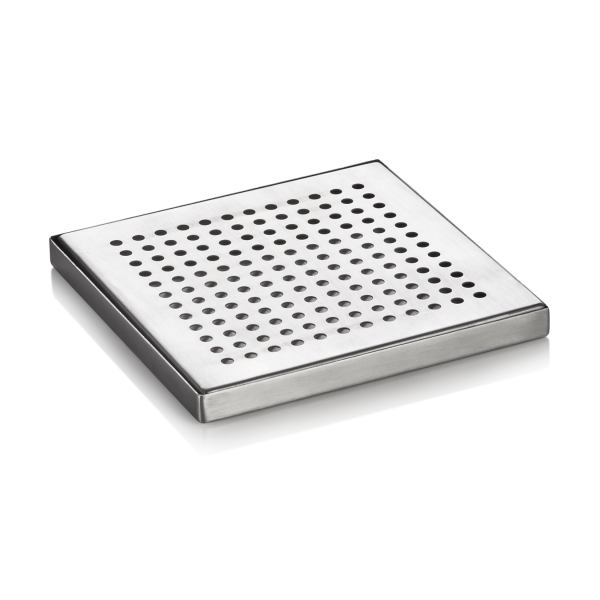 Abtropfblech, 15,5 × 15,5 cm, Chromnickelstahl