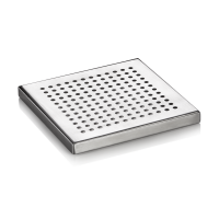 Drip Tray, 15.5 × 15.5 cm, Chrome nickel steel
