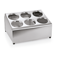 Cutlery Tray, 37.5 × 26.5 cm, Stainless steel