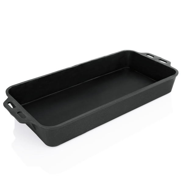 Roaster, 81 × 37 × 10.5 cm, Cast iron