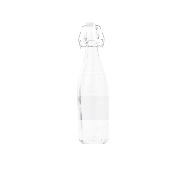 Bügelverschlussflasche Set, Ø 7 cm, 4er-Set, Glas