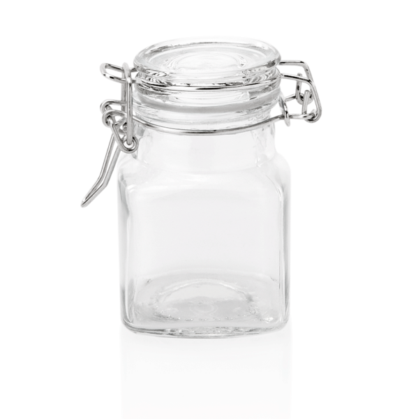 Swing Top Jar Set, Ø 4 cm, Set of 6, Glass