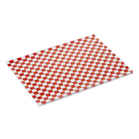 Burger Paper Red White Set, 25 × 20 cm, Grease...