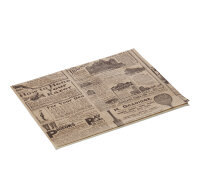 Burger Paper Times Brown Set, 25 × 20 cm, Grease...