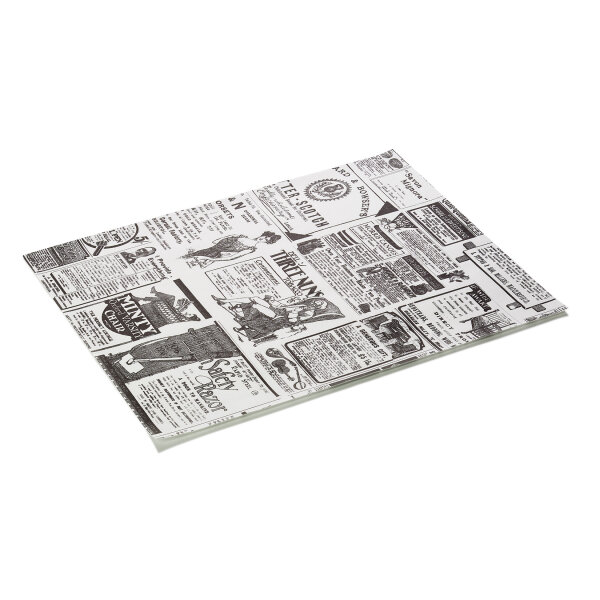 Burger Paper Times White Set, 28 × 34 cm, Grease paper, Wrap & Go