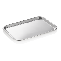 Burger Tray, 30 × 21.5 cm, Stainless steel