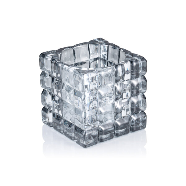 Cube Smoke Grey, 9 × 9 cm, Glas