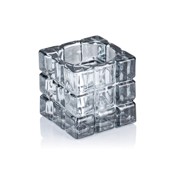 Cube Smoke Grey, 6,5 × 6,5 cm, Glas