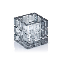 Cube Smoke Grey, 6,5 × 6,5 cm, Glas