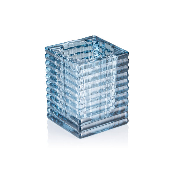 Cube Steel Blue, 7,5 × 7,5 cm, Glas