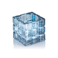 Cube Steel Blue, 6,5 × 6,5 cm, Glas