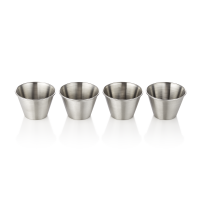 Dipschale Set, Ø 7 cm, 4er-Set, Chromnickelstahl