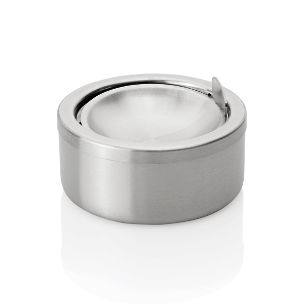 Push-Open Ashtray, Ø 11.5 cm, Stainless steel